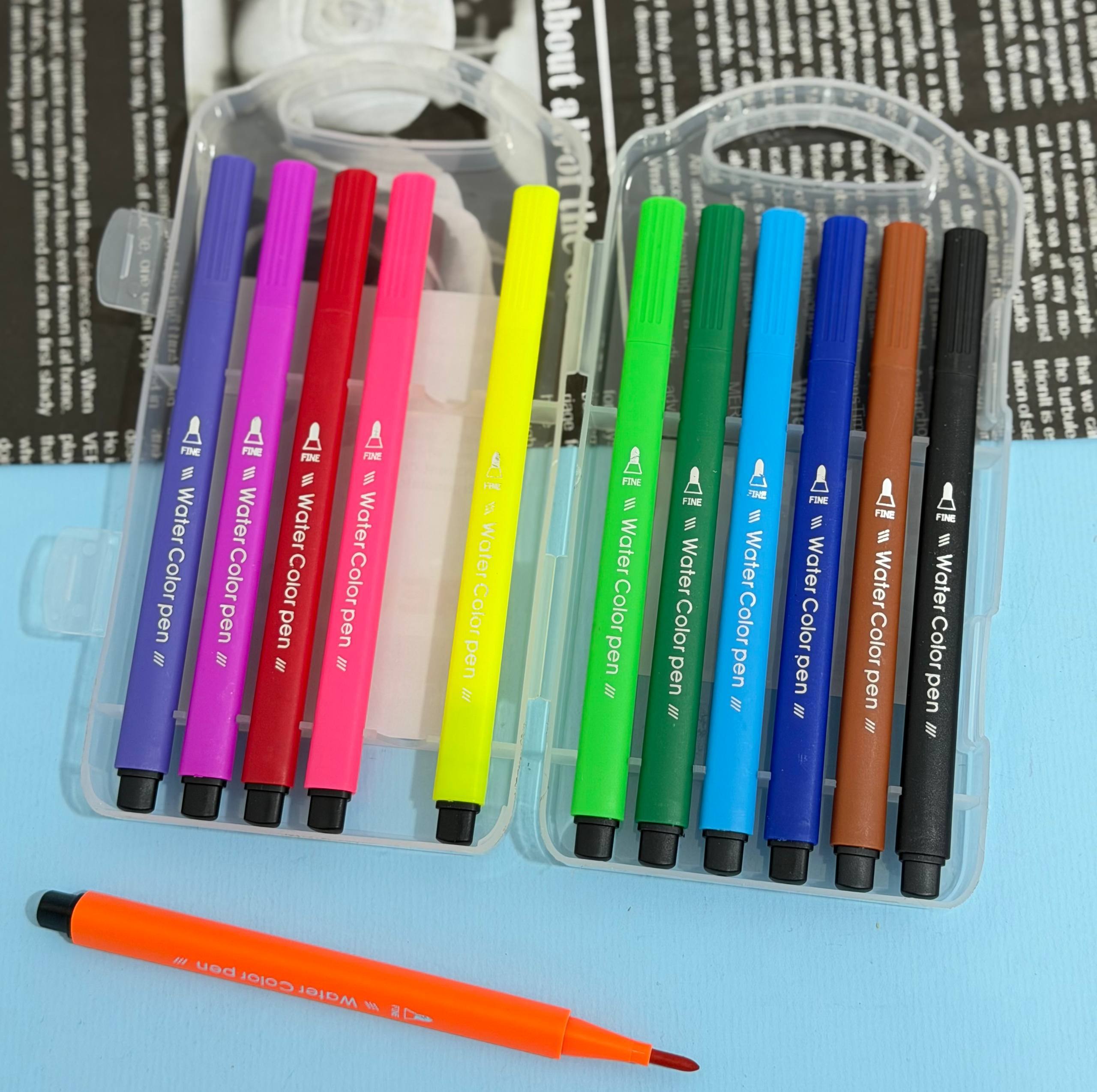 ماژیک قابل شستشو Washable Marker دوازده رنگ | ماژیک نقاشی و رنگ‌آمیزی کودک